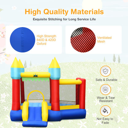 Bounce Castle Slide | Jumping Castle | Inflatable Bounce House Castle | Outdoor Fun for Kids - material details 