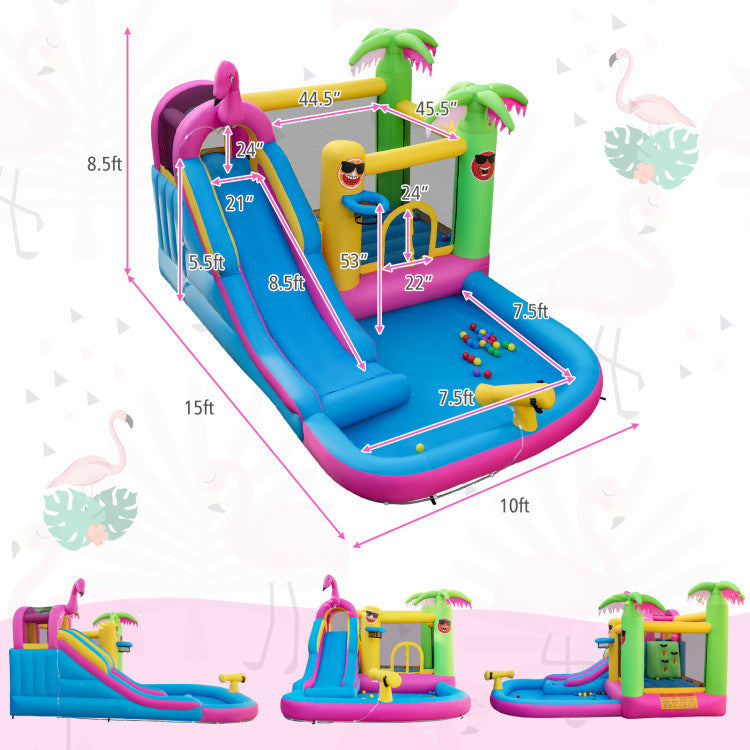 Inflatable Bounce Castle Water Slide | Kids' Fun House -  size view