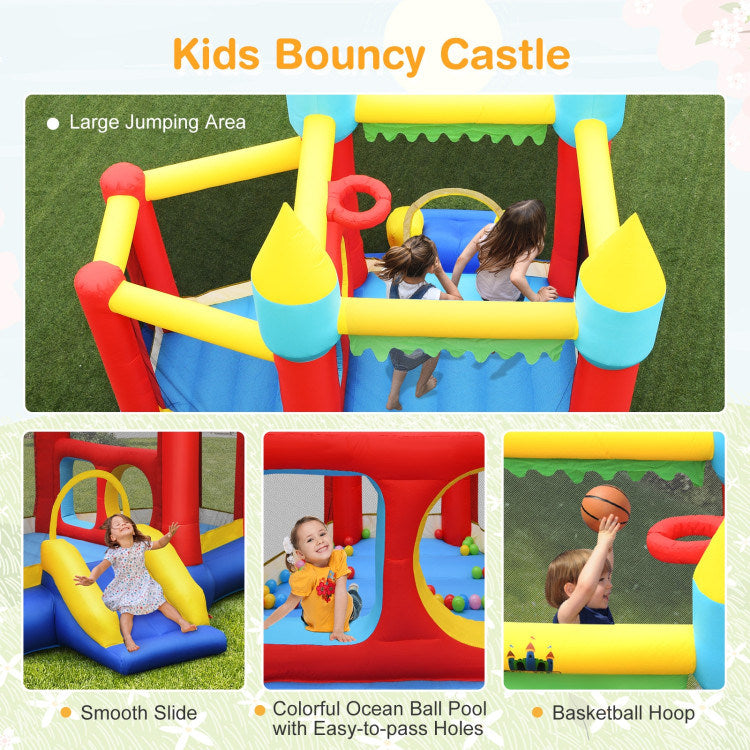 Bounce Castle Slide | Jumping Castle | Inflatable Bounce House Castle | Outdoor Fun for Kids - Area description