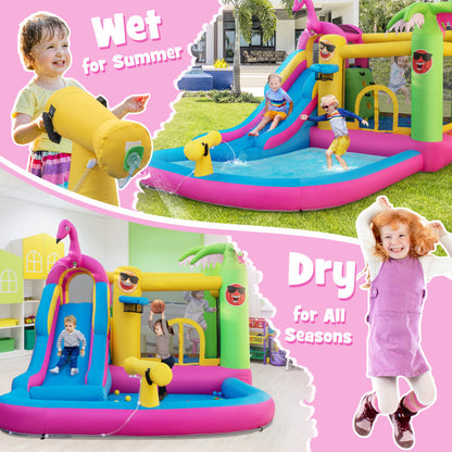 Inflatable Bounce Castle Water Slide | Kids' Fun House - wet and dry 