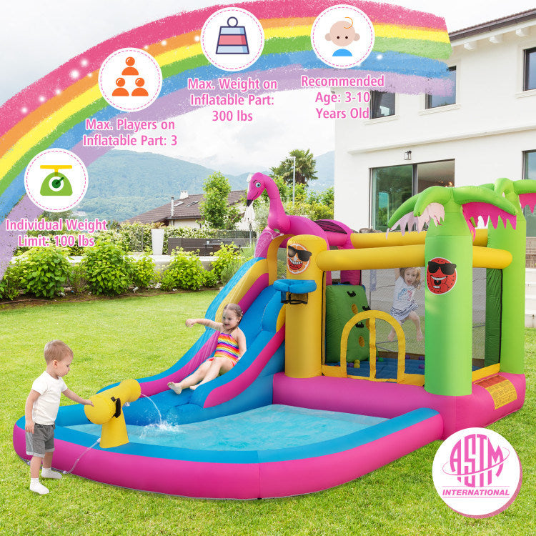 Inflatable Bounce Castle Water Slide | Kids' Fun House - outdoor front view