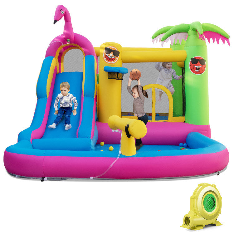 Inflatable Bounce Castle Water Slide| Kids' Fun House - front view